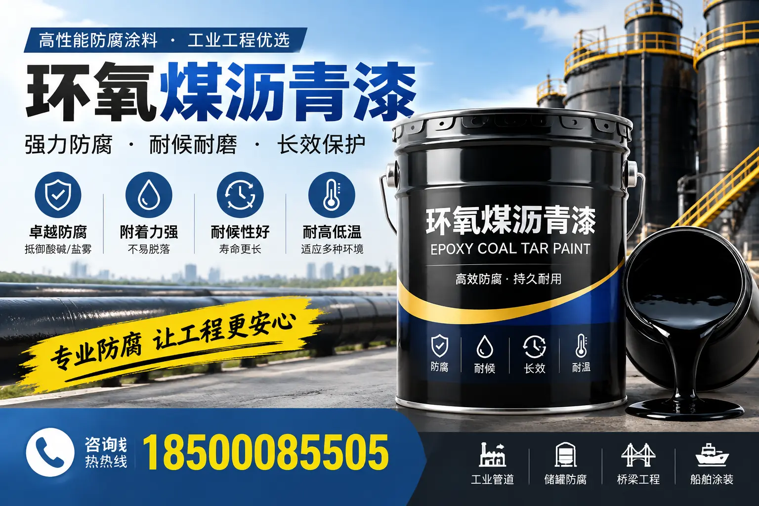 环氧煤沥青漆的施工方法与注意事项,确保在天津顺利完成